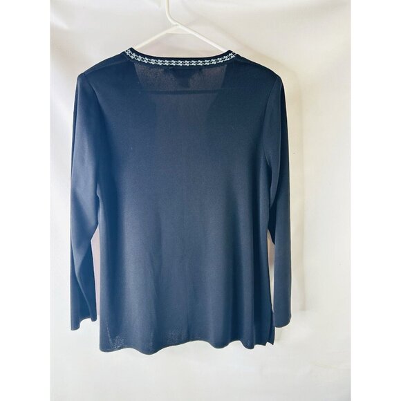 Misook Acrylic Knit Color Block Blazer Jacket - Picture 6 of 6